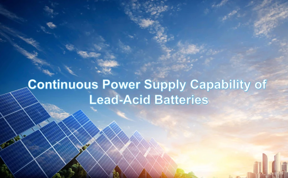 Kontinuierliche Stromversorgungsfähigkeit von Blei-Säure-Batterien